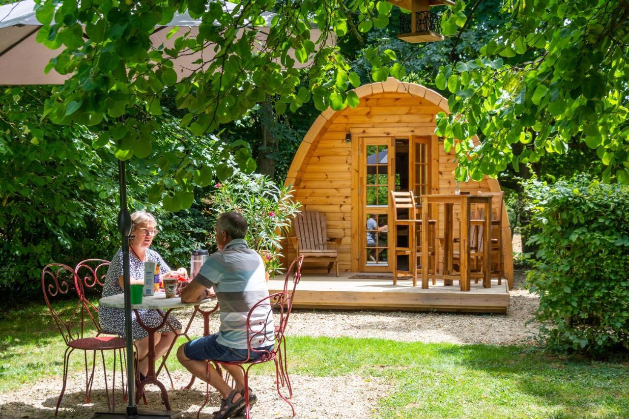 Cabane En Bois Avec Bain Nordique Asnieres-sur-Vegre Екстер'єр фото